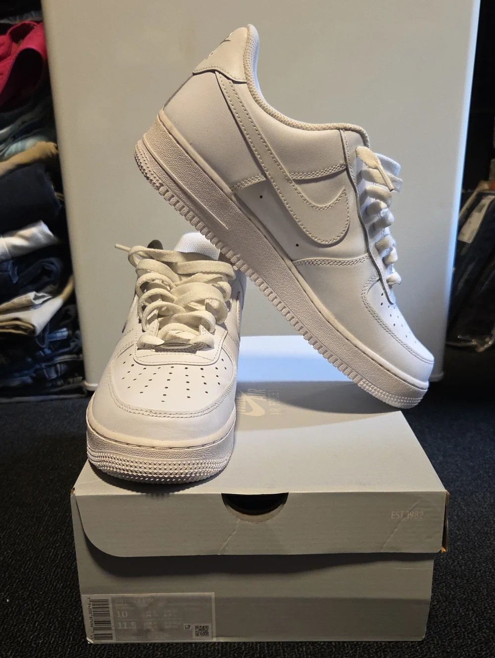 Nike Air Force 1 Low Top White Leather